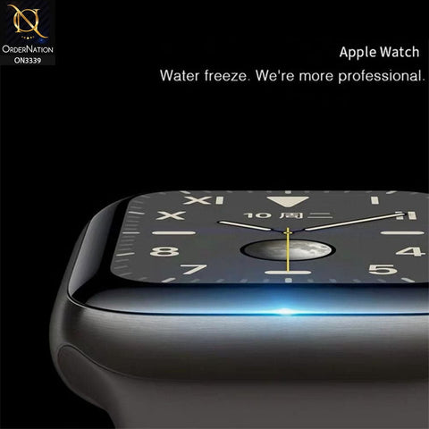 Apple Watch Series 7 (45mm) Screen Protector - Black - 3d full Glue iWatch Shiny Screen Protector