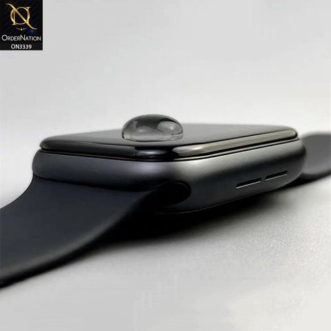 Apple Watch SE (44mm) Screen Protector - Black - 3d full Glue iWatch Shiny Screen Protector