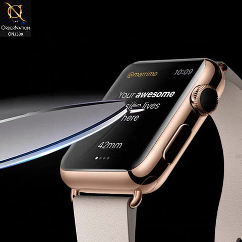 Apple Watch Series 7 (45mm) Screen Protector - Black - 3d full Glue iWatch Shiny Screen Protector