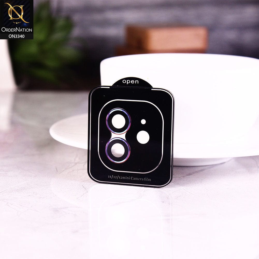 iPhone 12 Protector - Multi - Aluminium Alloy Metal Tempered Glass Camera Protector