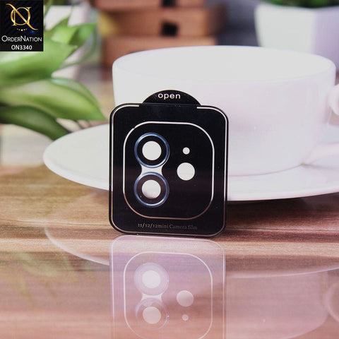iPhone 12 Protector - Pecific Blue - Aluminium Alloy Metal Tempered Glass Camera Protector