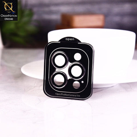 iPhone 12 Pro Protector - Graphite - Aluminium Alloy Metal Tempered Glass Camera Protector