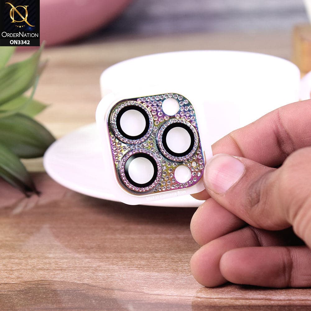 iPhone 13 Pro Protector - Multi - Bling Diamond Shockproof Camera Lens Protector