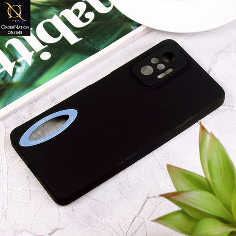 Xiaomi Redmi Note 10 Pro Max Cover - Black - New Soft Silicone Camera Protection Case with Good Luck Logo Hole