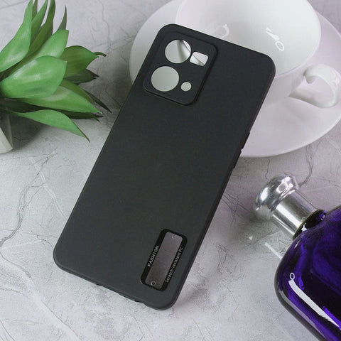 Oppo F21 Pro 4G Cover - Black - New Soft Silicone Camera Protection Case with Good Luck Logo Hole
