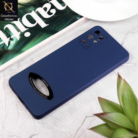 Samsung Galaxy S20 Plus Cover - Blue - New Soft Silicone Camera Protection Case with Good Luck Logo Hole