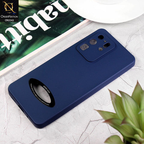 Samsung Galaxy S20 Ultra Cover - Blue - New Soft Silicone Camera Protection Case with Good Luck Logo Hole
