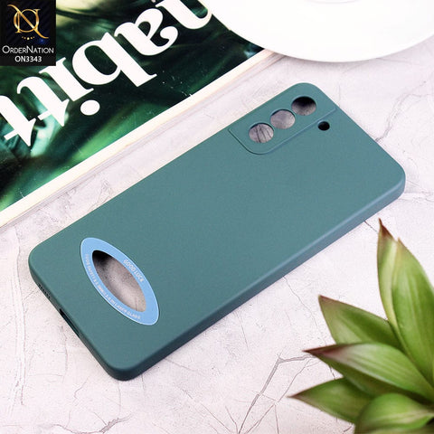 Samsung Galaxy S21 Plus 5G Cover - Green - New Soft Silicone Camera Protection Case with Good Luck Logo Hole