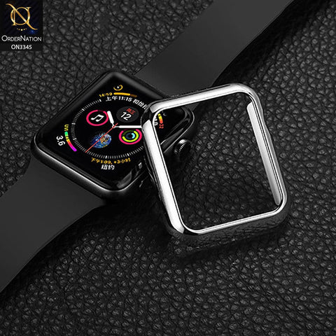 Apple Watch Series 5 (44mm) Cover - Black - Trendy Electroplating Shiny Color iwatch Screen Protective Hard Shell Case