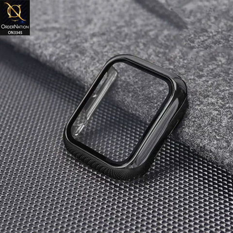 Apple Watch SE (40mm) Cover - Black - Trendy Electroplating Shiny Color iwatch Screen Protective Hard Shell Case