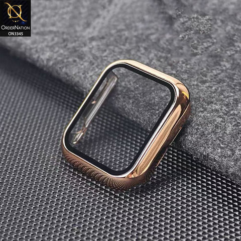 Apple Watch Series 6 (40mm) Cover - Rose Gold - Trendy Electroplating Shiny Color iwatch Screen Protective Hard Shell Case