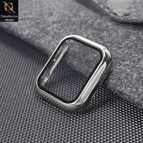 Apple Watch SE (40mm) Cover - Silver - Trendy Electroplating Shiny Color iwatch Screen Protective Hard Shell Case
