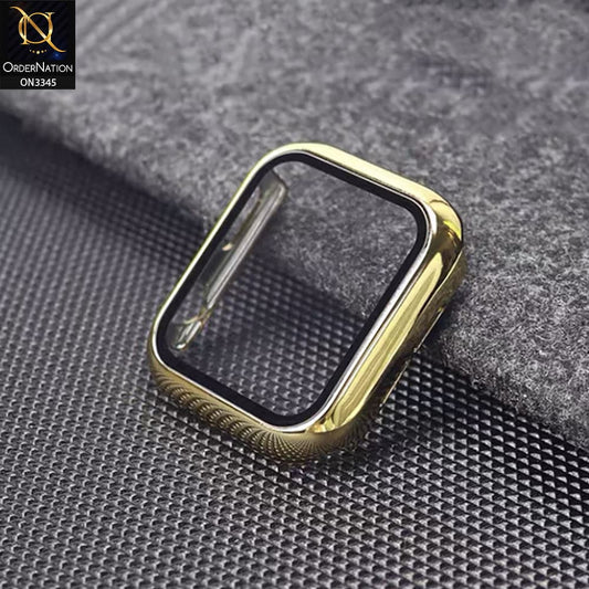 Apple Watch Series 6 (44mm) Cover - Golden - Trendy Electroplating Shiny Color iwatch Screen Protective Hard Shell Case