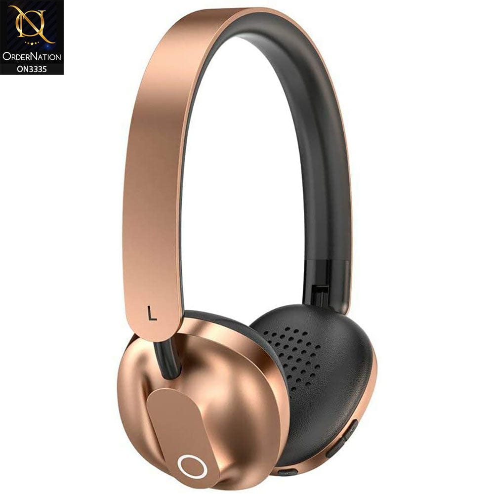Golden - Baseus Encok Music Wireless Bluetooth Headphone D01