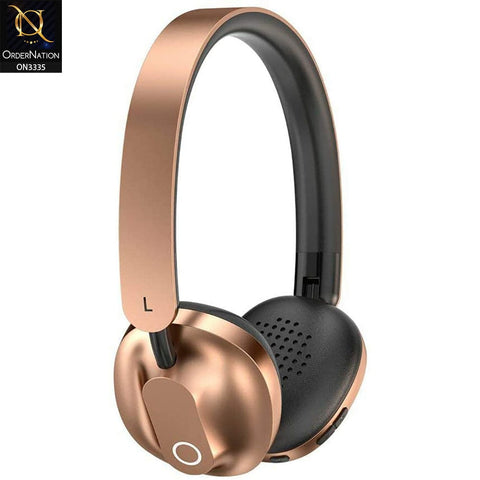 Golden - Baseus Encok Music Wireless Bluetooth Headphone D01