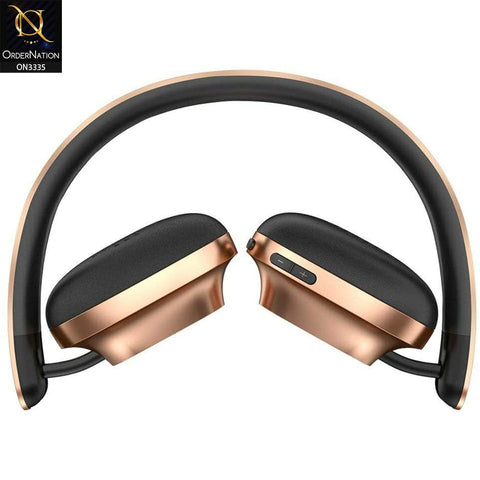 Golden - Baseus Encok Music Wireless Bluetooth Headphone D01