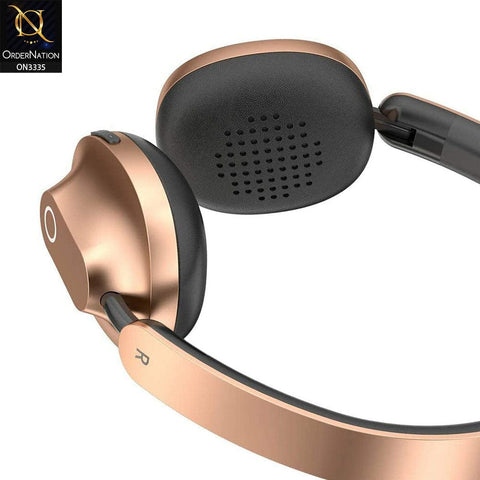 Golden - Baseus Encok Music Wireless Bluetooth Headphone D01