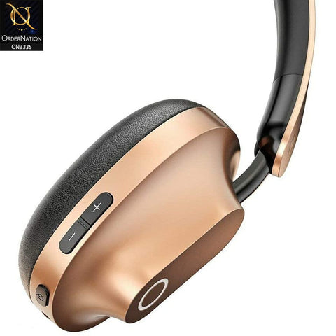 Golden - Baseus Encok Music Wireless Bluetooth Headphone D01