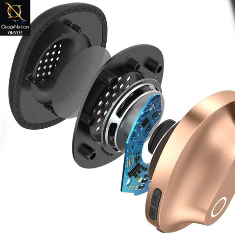 Golden - Baseus Encok Music Wireless Bluetooth Headphone D01
