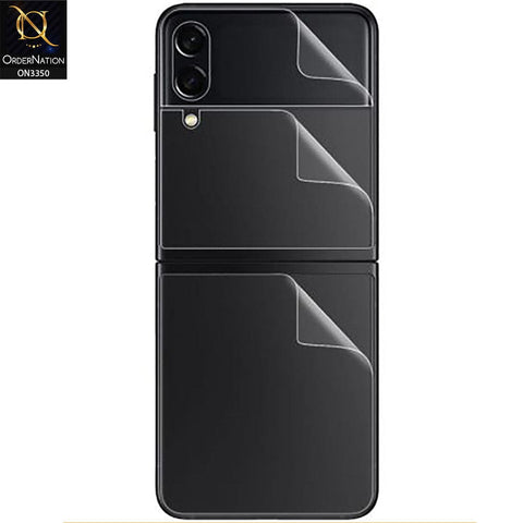 Samsung Galaxy Z Fold 3 5G Protector - Transparent  Unbreakable Membrane Shiny Film Back Protector Sheet
