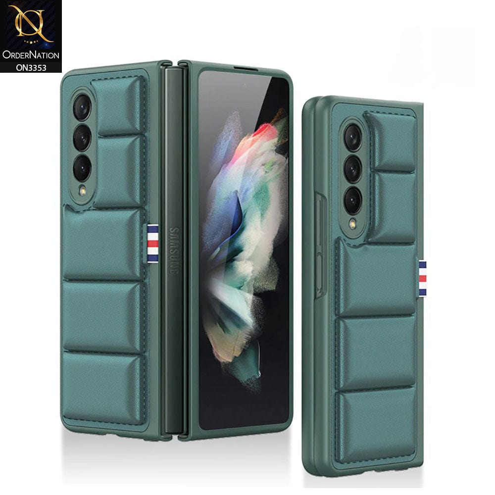 Samsung Galaxy Z Fold 3 5G Cover - Green - GKK Anti-Drop Scratch Resistant Foldable Protective Sleeve Case