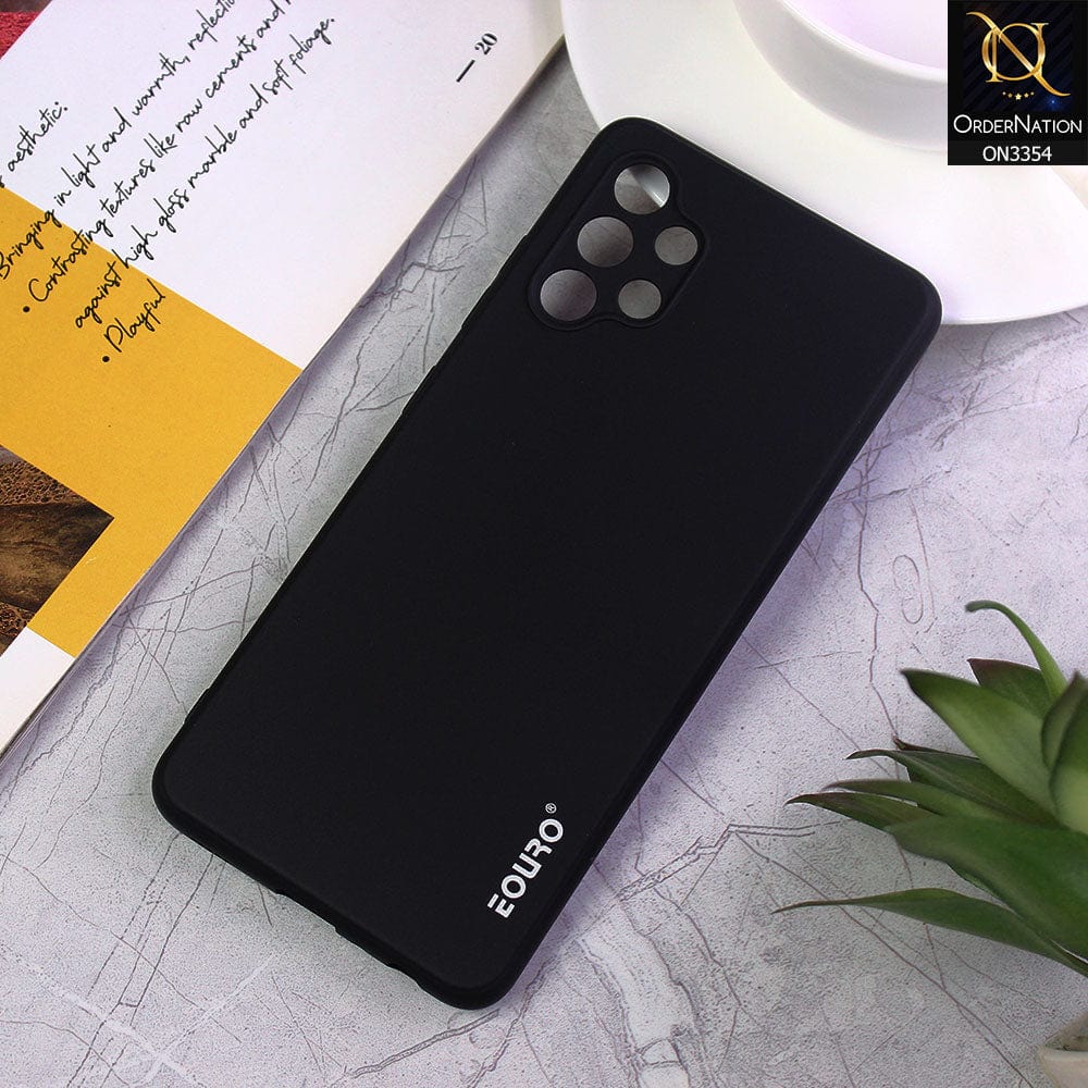 Samsung Galaxy A13 Cover - Black - EOURO Shock Resistant Soft Silicone Camera Protection Case