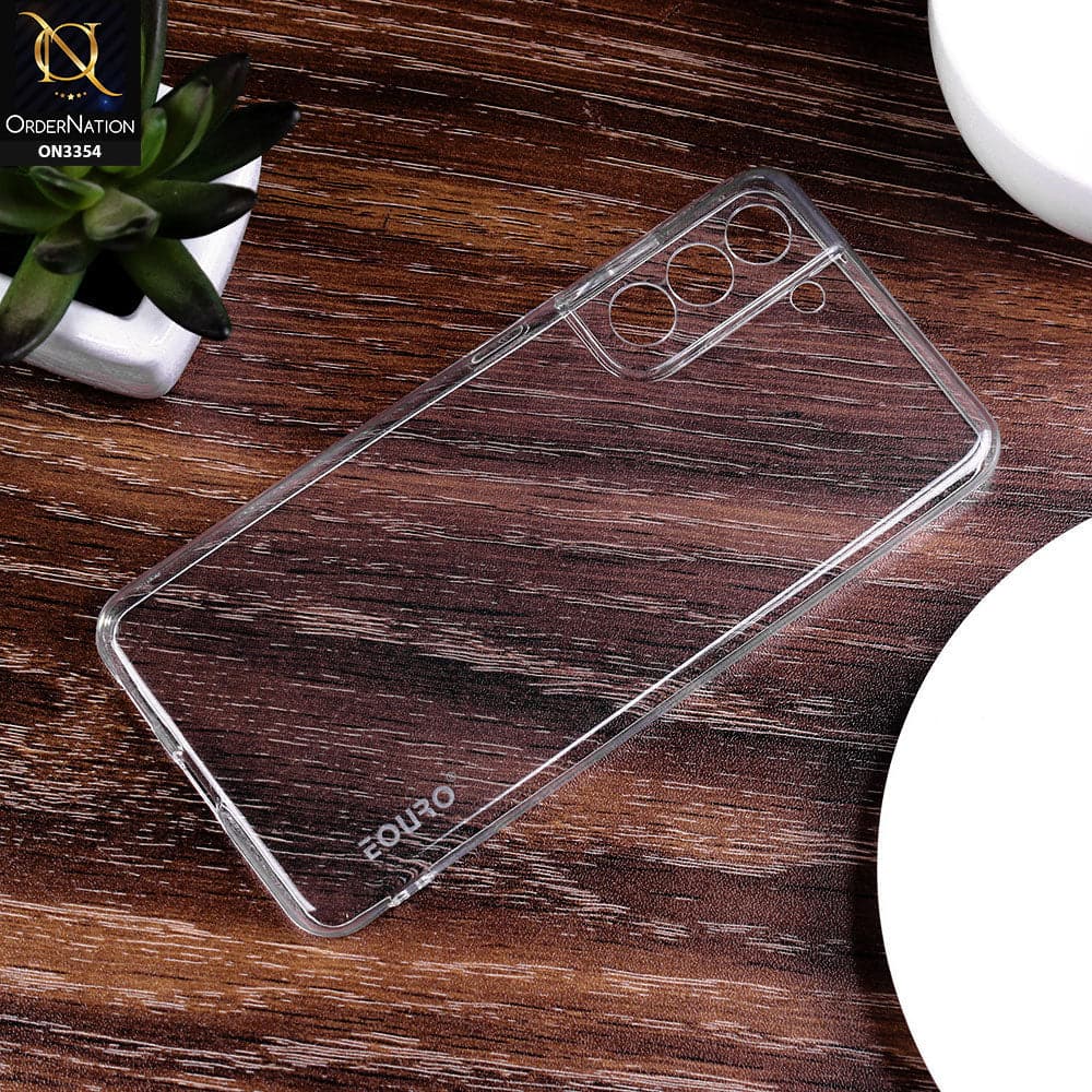 Samsung Galaxy S21 FE 5G Cover - Transparent - EOURO Shock Resistant Soft Silicone Camera Protection Case