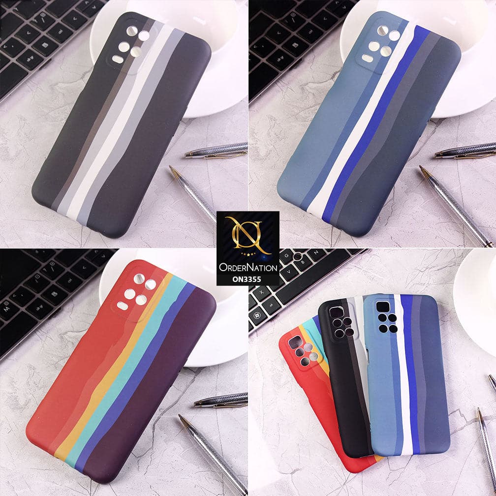 Xiaomi Redmi Note 10 Pro Max Cover Red Rainbow Series Soft