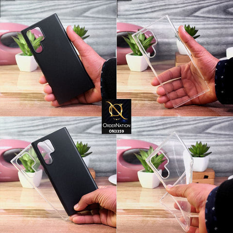 Samsung Galaxy S22 5G Cover - Black - Peerone New 4D design Shockproof Airbag Clear Soft Case