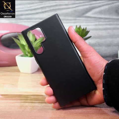 Samsung Galaxy S22 Ultra 5G Cover - Black - Peerone New 4D design Shockproof Airbag Clear Soft Case