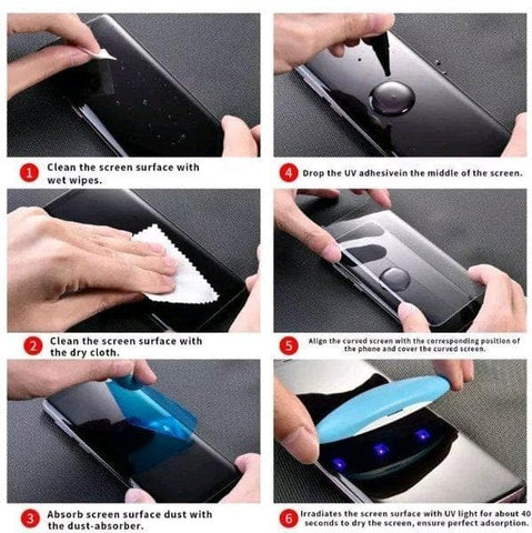 OnePlus 7T Pro 5G McLaren Screen Protector - LITO - UV Liquid Full Glue Tempered Glass Screen Protector