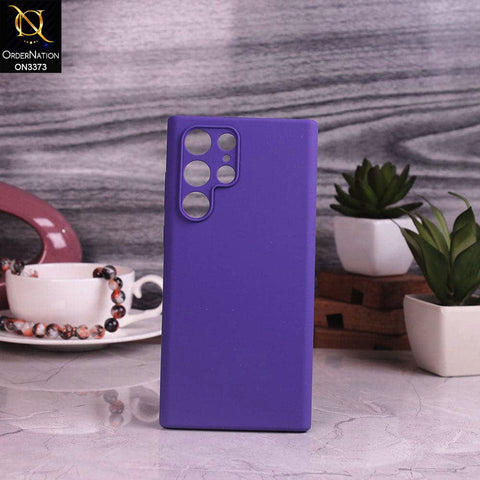 Samsung Galaxy S22 Ultra 5G Cover - Purple -  Soft Shockproof Sillica Gel Camera Protection Case
