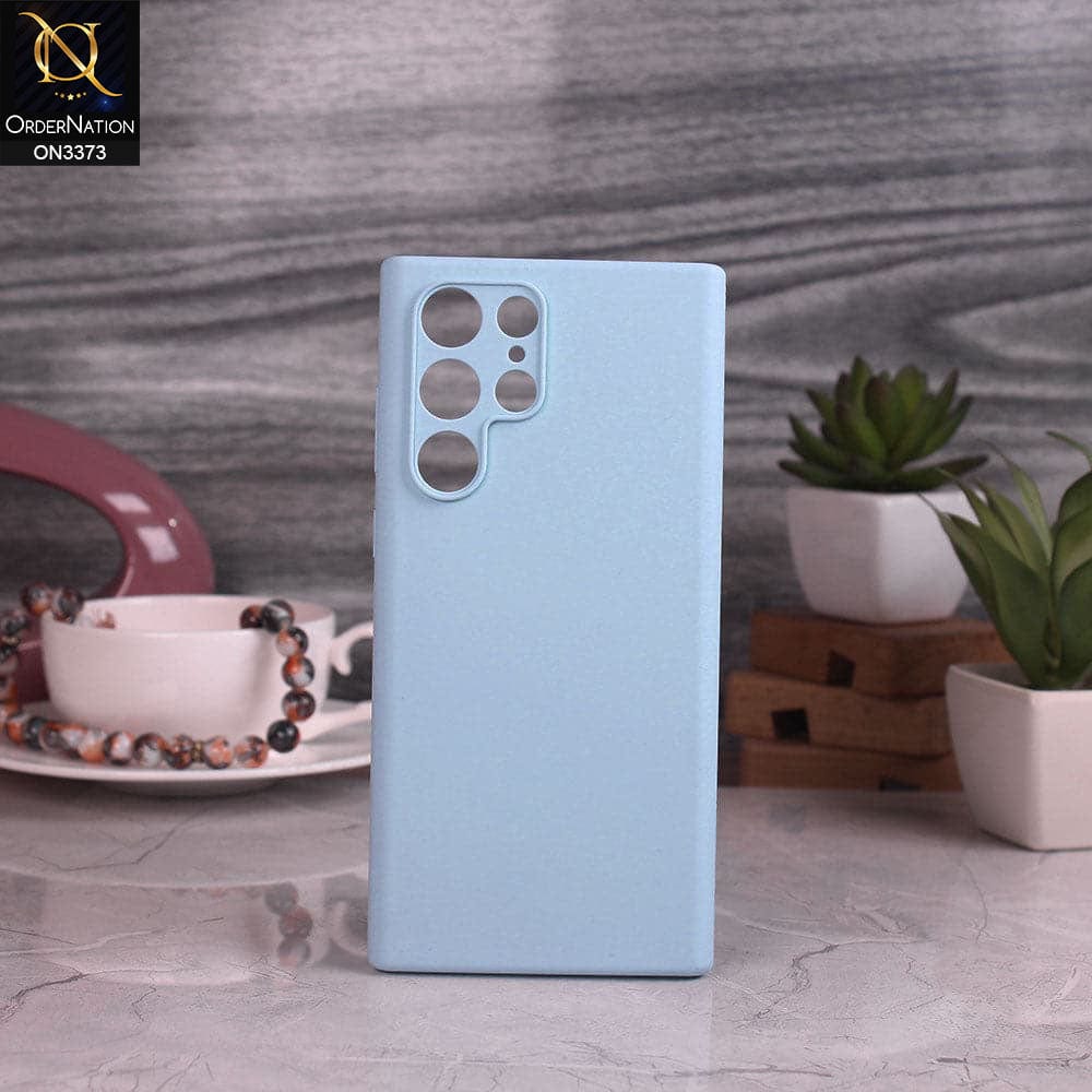 Samsung Galaxy S22 Ultra 5G Cover - Sky Blue -  Soft Shockproof Sillica Gel Camera Protection Case
