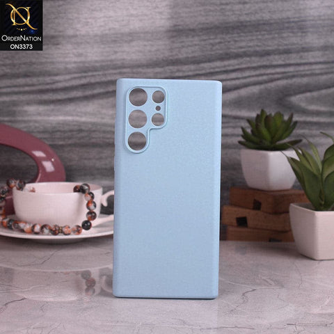 Samsung Galaxy S22 Ultra 5G Cover - Sky Blue -  Soft Shockproof Sillica Gel Camera Protection Case