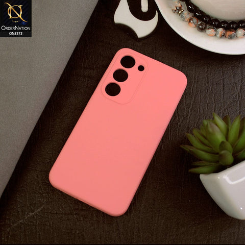 Samsung Galaxy S23 5G Cover - Coral - Soft Shockproof Sillica Gel Camera Protection Case