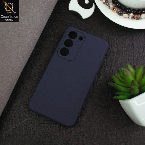 Samsung Galaxy S23 5G Cover - Midnight Blue - Soft Shockproof Sillica Gel Camera Protection Case