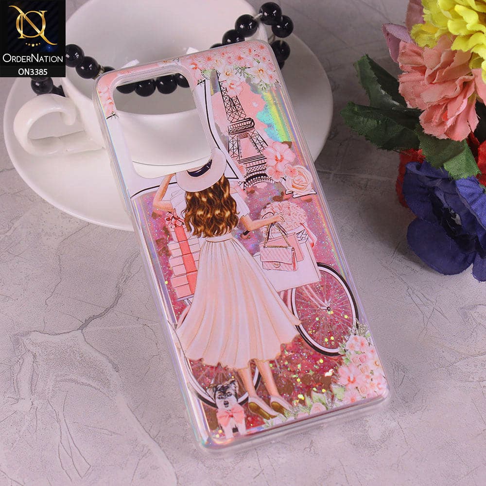 Xiaomi 11T Pro Cover - Design3 - Trendy Heart Shape Moving Liquid Glitter Shine Soft Borders Case