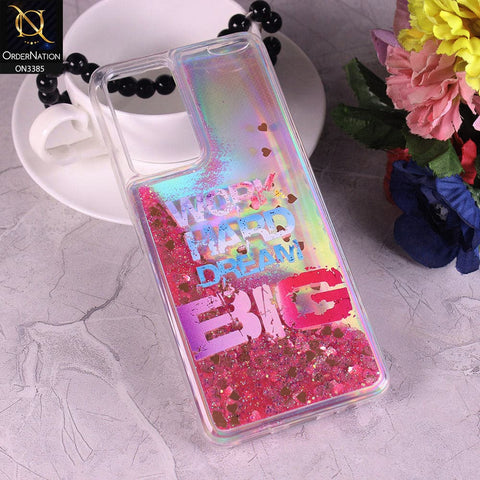 Tecno Camon 18T Cover - Design2 - Trendy Heart Shape Moving Liquid Glitter Shine Soft Borders Case