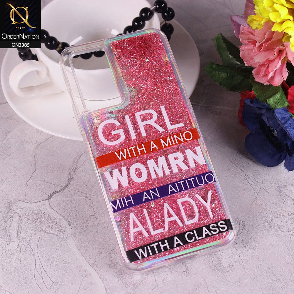 Vivo V23e Cover - Design1 - Trendy Heart Shape Moving Liquid Glitter Shine Soft Borders Case