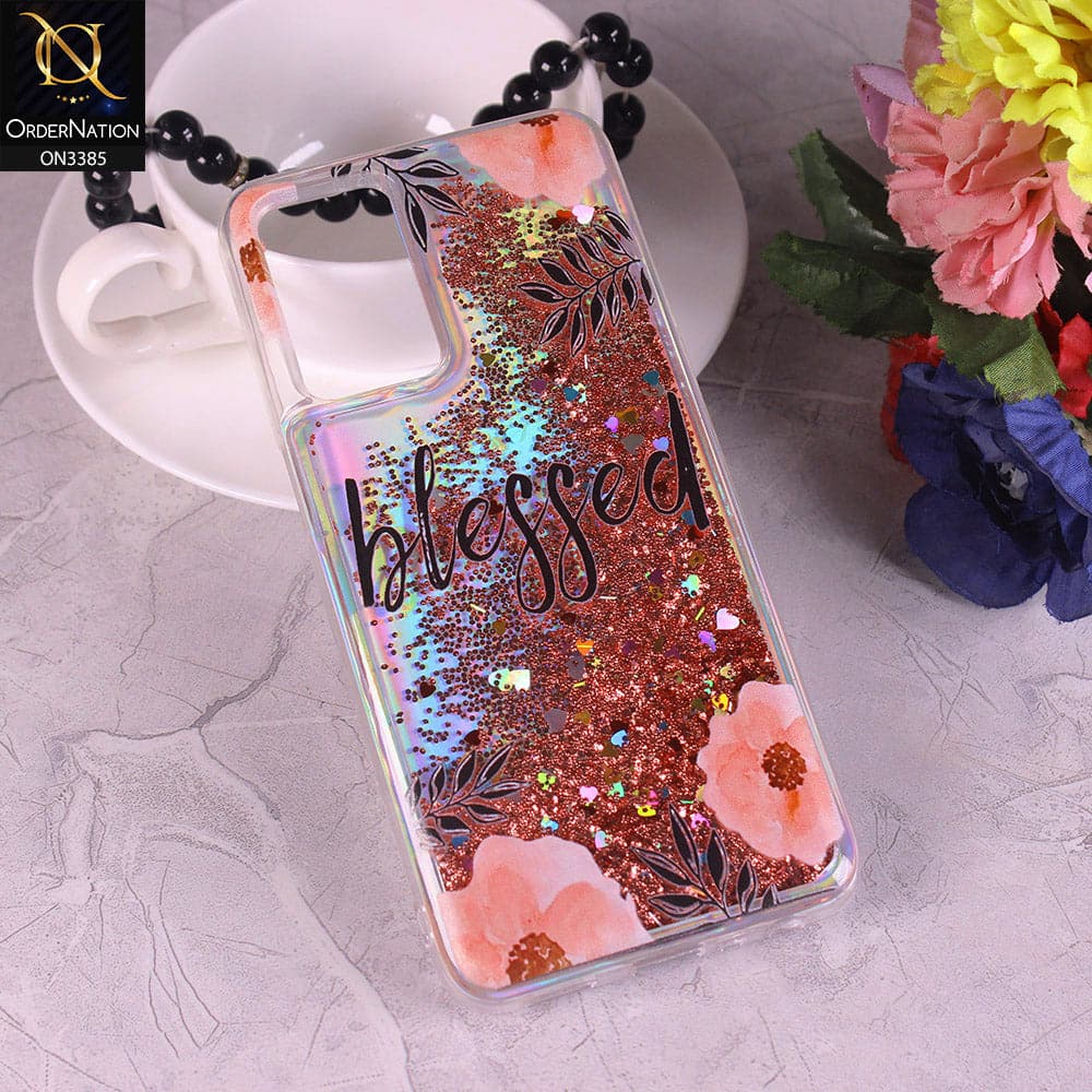 Infinix Zero X Neo Cover - Design5 - Trendy Heart Shape Moving Liquid Glitter Shine Soft Borders Case