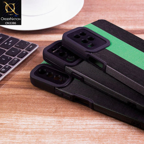 Samsung Galaxy A32 Cover - Black & Green - Soft Tpu Lining Case With Camera Protection