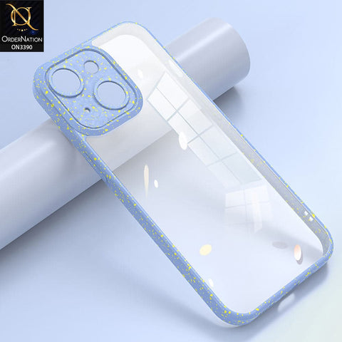 iPhone 13 Cover - Sierra Blue - Splash Series Shockproof Transparent Hard Pc Back Soft Borders Camera Protection Case