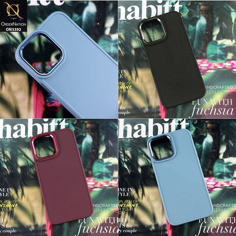 iPhone 13 Pro Max Cover - Mehron - Electroplated Camera Ring Soft Silicone Case