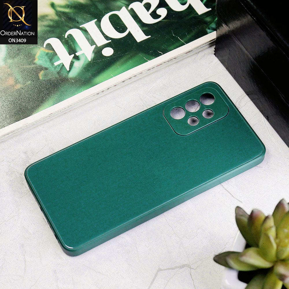 Samsung Galaxy A32 Cover - Green - New Glossy Shine Soft Borders Camera Protection Back Case