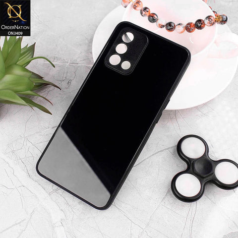 Oppo A74 Cover - Black - New Glossy Shine Soft Borders Camera Protection Back Case