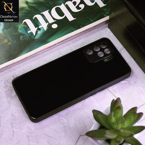 Oppo F19 Pro Cover - Black - New Glossy Shine Soft Borders Camera Protection Back Case