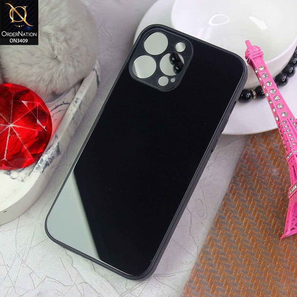 iPhone 13 Pro Max Cover - Black - New Glossy Shine Soft Borders Camera Protection Back Case