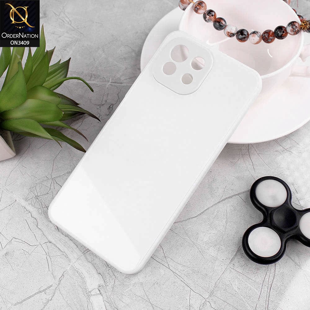 Xiaomi Mi 11 Lite Cover - White - New Glossy Shine Soft Borders Camera Protection Back Case