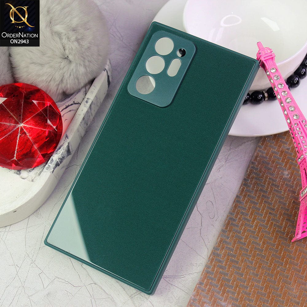 Samsung Galaxy Note 20 Ultra Cover - Green - New Glossy Shine Soft Borders Camera Protection Back Case