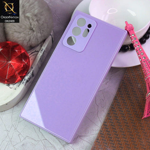 Samsung Galaxy Note 20 Ultra Cover - Purple - New Glossy Shine Soft Borders Camera Protection Back Case